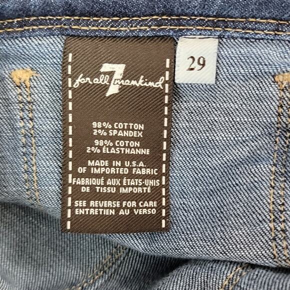 7 For All Mankind Erin Wide Leg Denim Trouser  29 - Picture 6 of 9